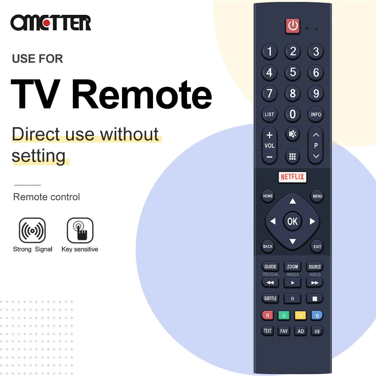 New for Panasonic ANDROID Smart TV LCD Remote Control WITH NETFLIX D10