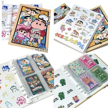 Bandai crayon Shin-chan card binder album holder Anime peripheral collection card storage book A5 inner page children&#x27;s toys gift