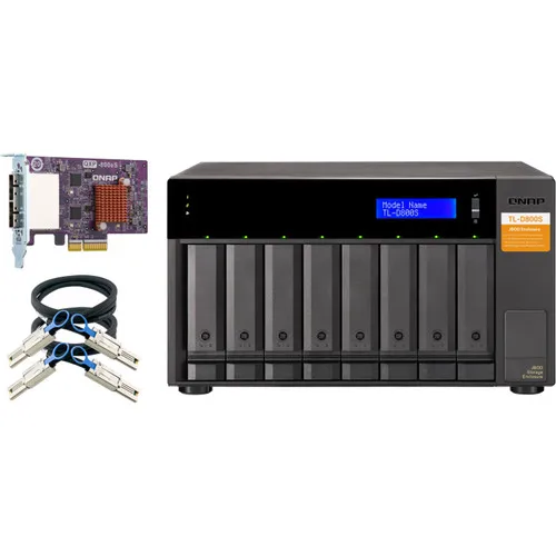 QNAP TL-D800S 8-Bay JBOD Enclosure LED Indicators NAS Enclosure NAS Network Storage