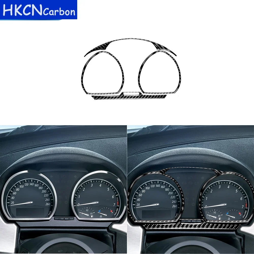 For BMW Z4 E85 2003-2008 Car Accessories Carbon Fiber Dashboard Speedometer Pointer Surrounding Cover Trim Sticker Modification