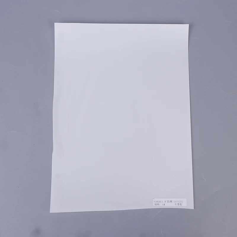 LGT125J 0.125mm LED Light Diffusion Film PET Sheet for LCD Backlight Lamp Panel Light Box Display Lighting Repair Part