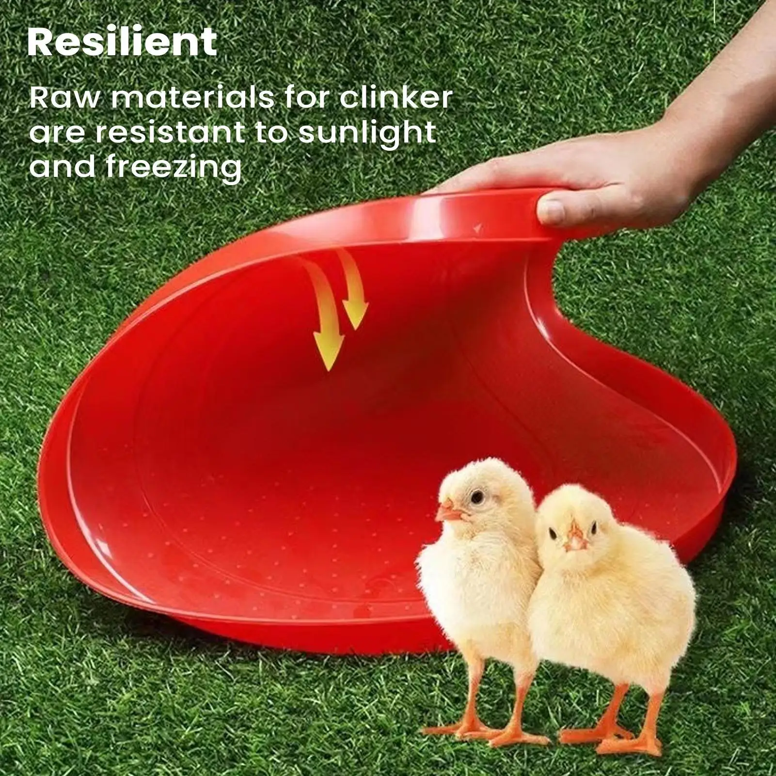Poultry Feeding Plate 2 Pieces Outdoor Chick Food Feeder Plate Non-Slip Bowl For Coop Hen Goslings Quail Pigeons Outdoor
