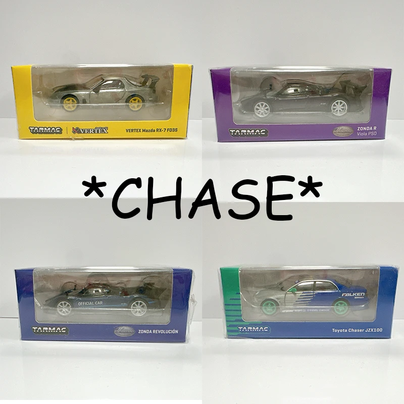 

**CHASE** Tarmac Works 1:64 Toyata JXZ100 VERTEX RX7 ZONDA R Car Model Toy Hidden Items TW