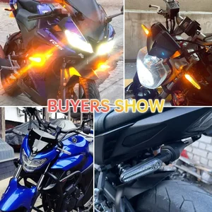 ضوء إشارة الانعطاف LED ل Yamaha MT07 Tenere 700 XJ6 FZ6 MT09 Tracer 900 MT10 MT03 FZ25 وميض اتجاهي للدراجات النارية أفضل 6 دراجات مصغرة مبيعا XJ6 - No6