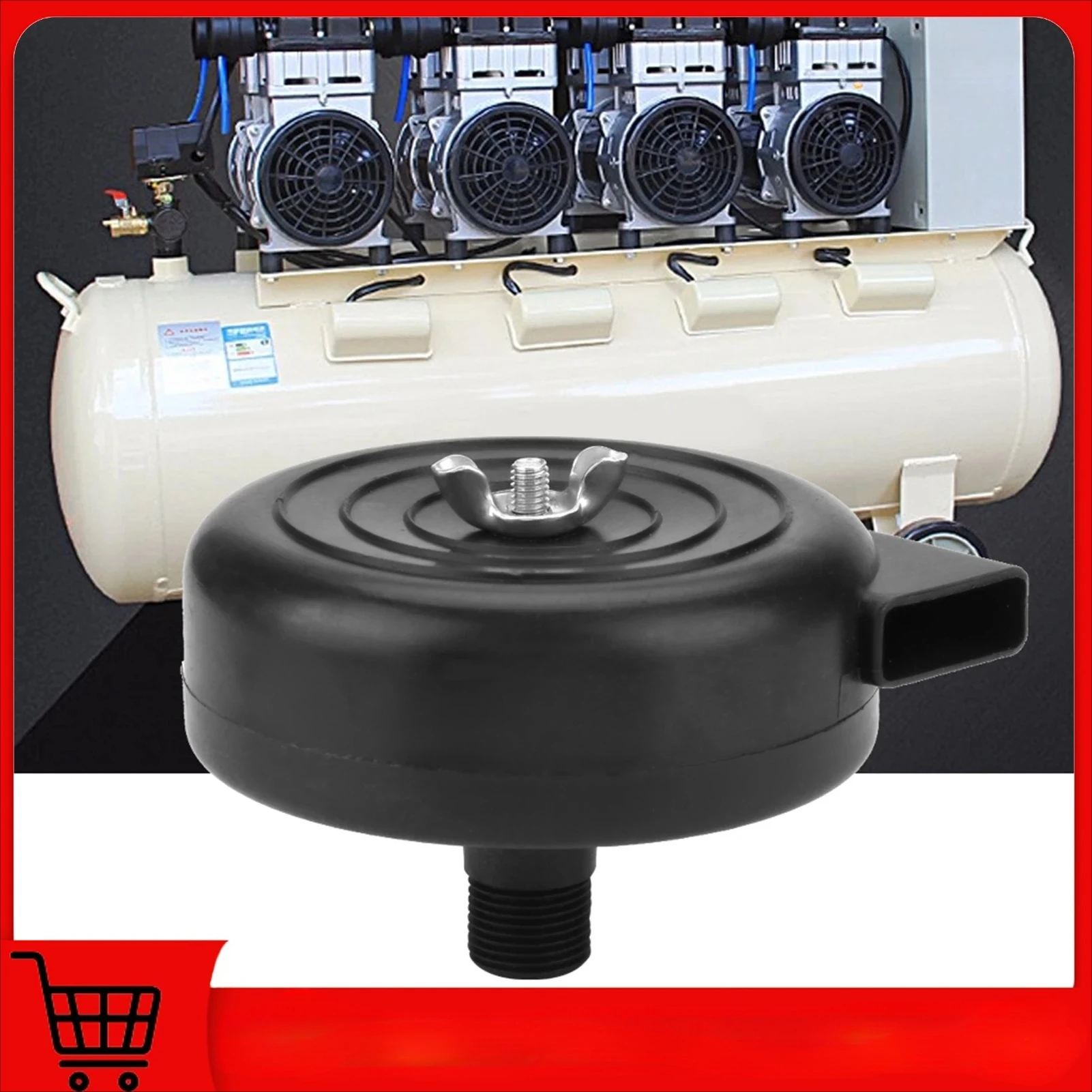 16 مللي متر 3/8PT البلاستيك ذكر الموضوع ضاغط الهواء كمية تصفية كاتم الصوت كاتم الصوت جديد تصفية كاتم الصوت ضاغط الهواء كاتم الصوت #1