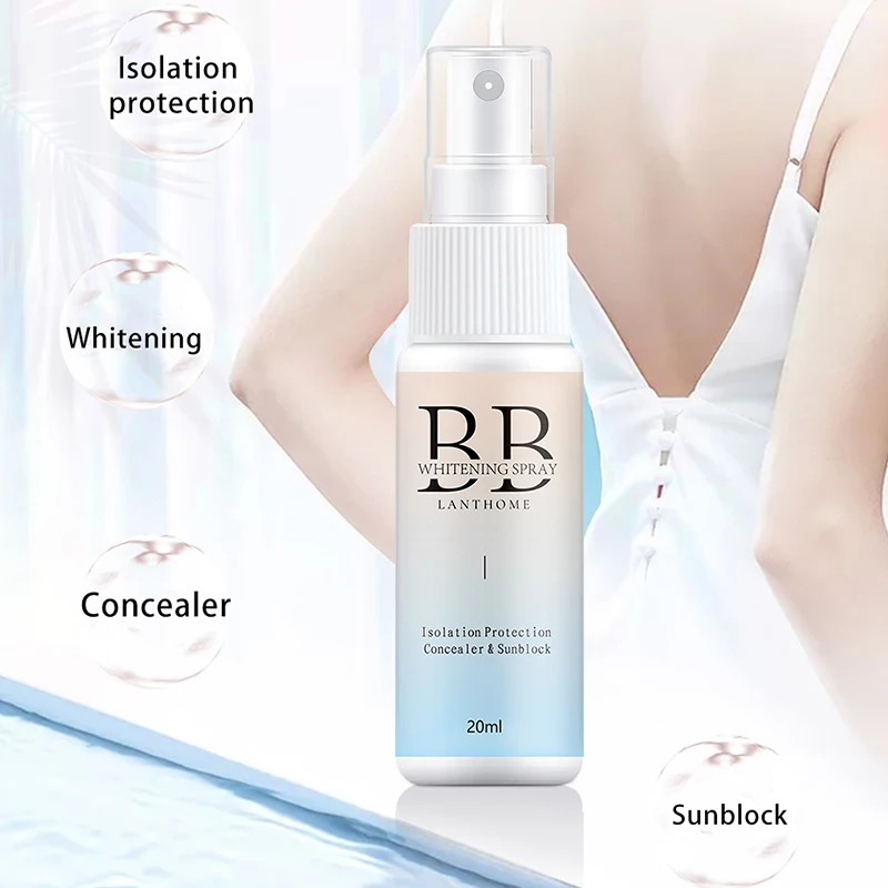 20ML BB Whitening Spray Skin Brightening Moisturizing BB Cream Face Foundation Nourishing Skin Care Beauty Cosmetics