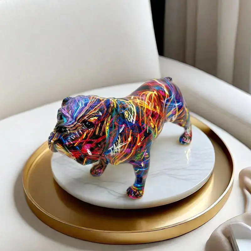 

Resin Dog Crafts for Living Room and Office, Creative Modern Art, Ornaments Gifts