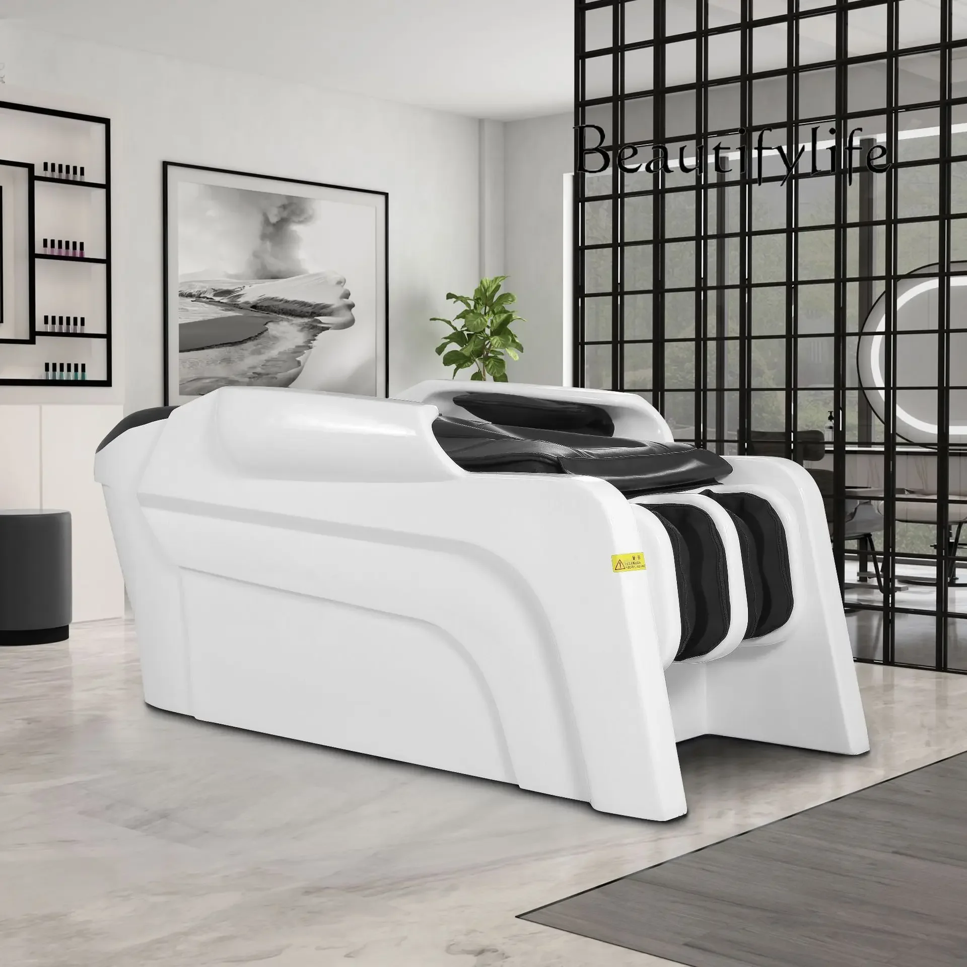 Electric smart shampoo bed Semi-reclining hair salon beauty automatic massage head treatment flush bed