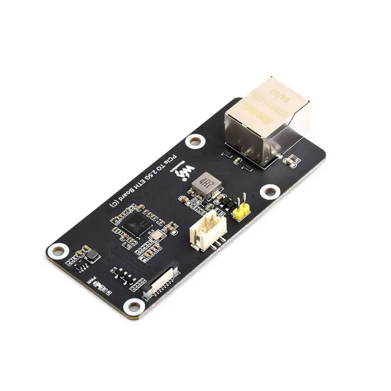 Waveshare For Raspberry Pi 5 Compatible Pcie To 2.5G Ethernet Adapter Board 2.5G ETH Pcie- Supports Pi OS Plug And Play(C)