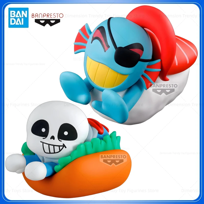 

In Stock Bandai Banpresto Original Anime Undertale Undyne Sans PVC Action Figures Model Toys Collection Gift DT