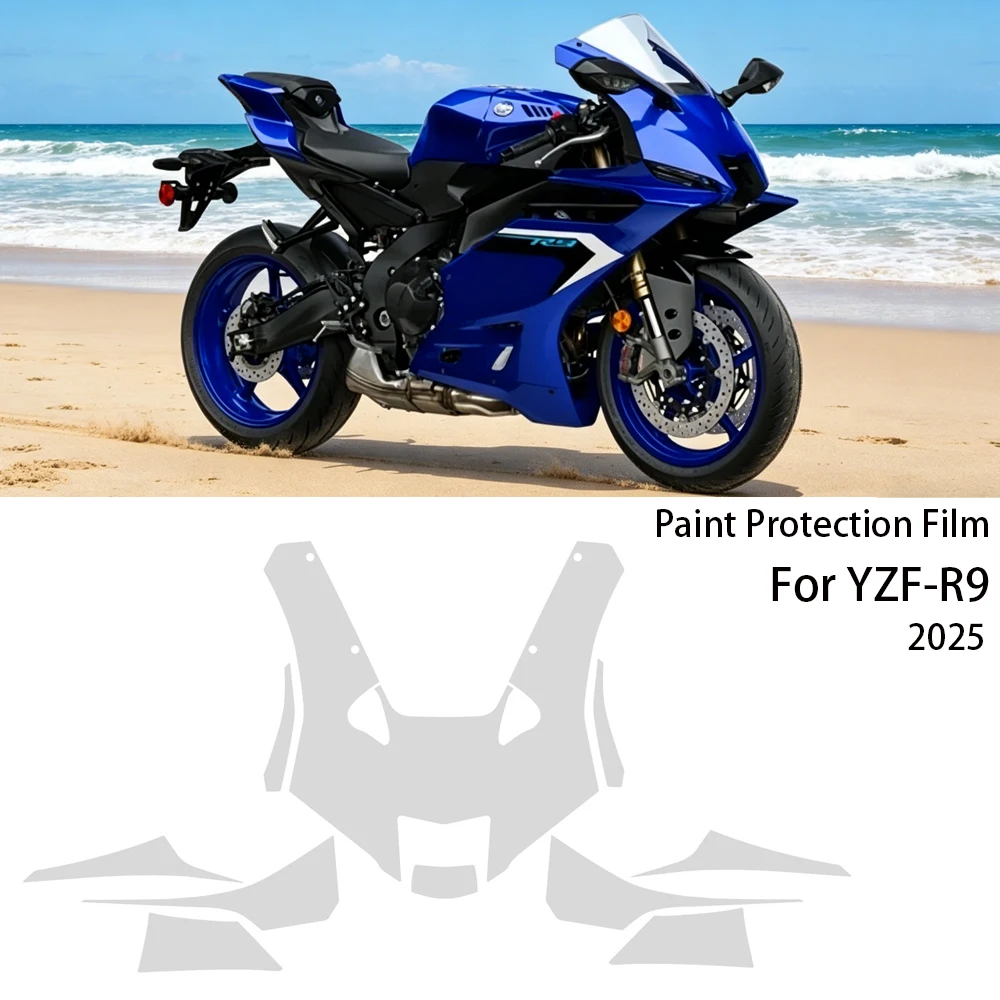 

For Yamaha YZF R9 YZFR9 2025 TPU PPF Paint Protective Film Motorcycle Transparent Protection Film Healing Scratch Resistant