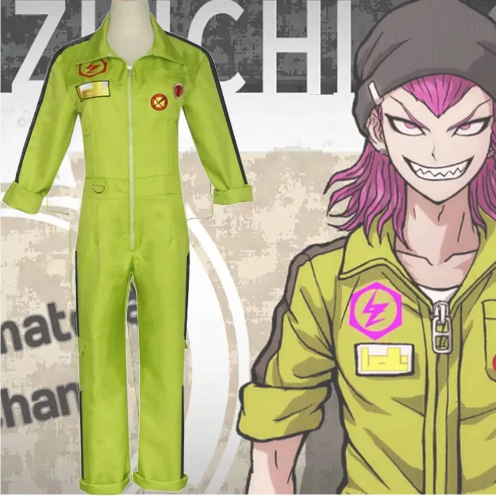 Anime Costume Kazuichi Souda Cosplay Jumpsuits Danganronpa 2 Bodysuit Adult Halloween Carnival Party Costumes