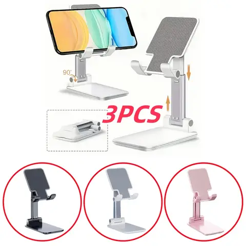 1pcs Mobile Phone Holder And 4pcs(3pcs Holder And Storage Bag), Mobile Phone Accessories, Universal Adjustable Mobile Phone, Small And Stable And Durable, Suitable for All Models Of Mobile Phones, Used for Video Recording, Live Streaming