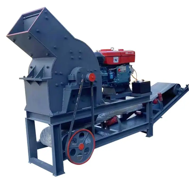 

Small Portable Mini Diesel Engine Hammer Mill Crusher Mobile Coal Glass Rock Crushing Machine