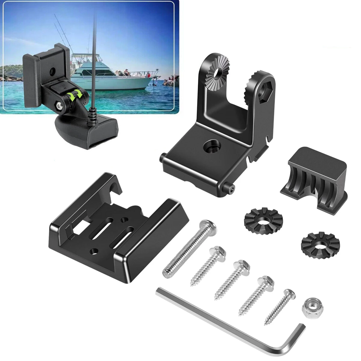 

TM 7400931 MHX XNT Transducer Bracket - Transducer Mount for XHS model transducers, Transom Mounting Hardware Kit