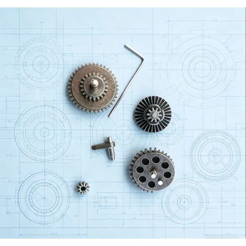 

Gearbox Pinion Replacement Parts, Upgraded Metal Gear Set, Universal Soft Toy Mod Accessories