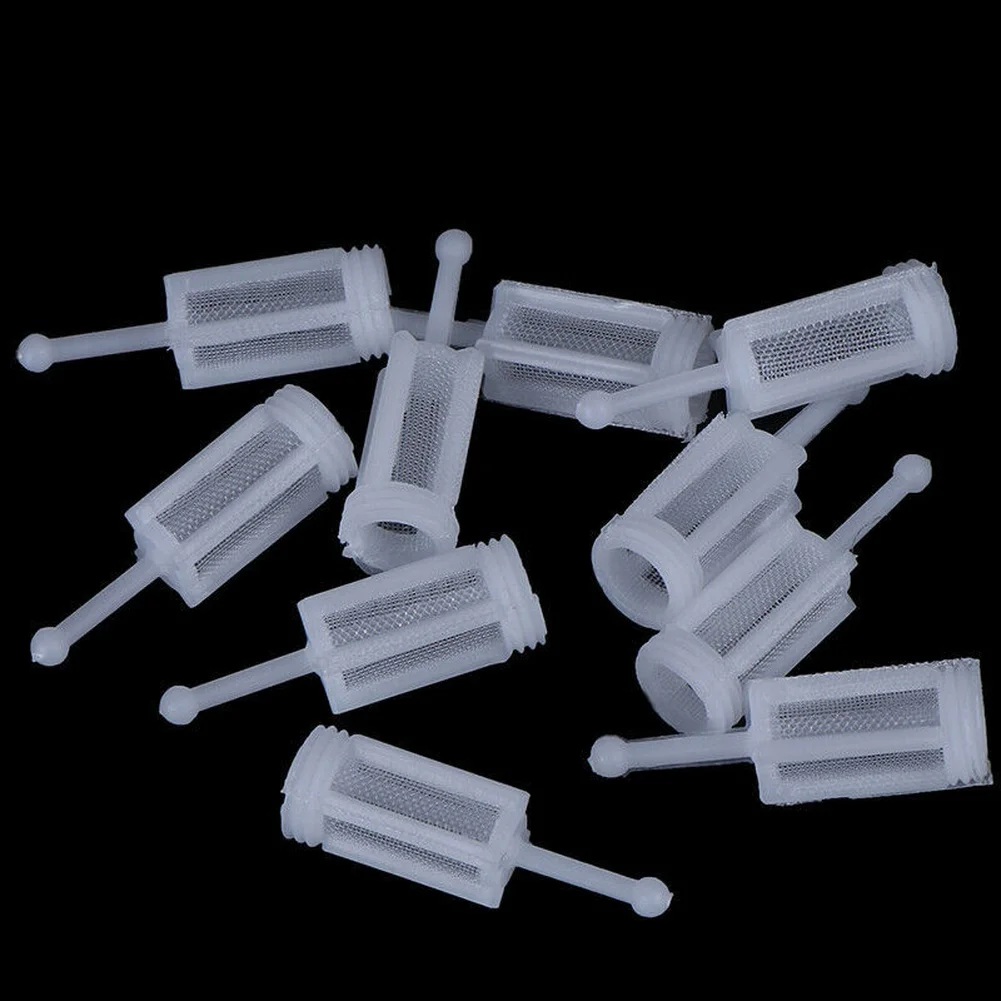 Set of 10 Disposable Spray Gas Filters with Fine 120 Mesh Screen for Gravity Feed Paint ABS Material for Smooth Paint Flow