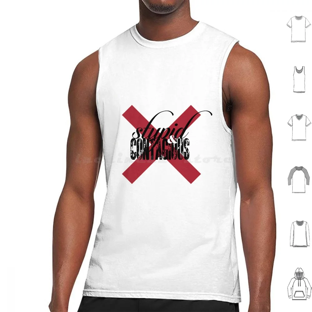 Stupid & Contagious Tank Tops Print Cotton Smells Like Teen Spirit Nevermind Krist Novoselic Dave Grohl Lyrics