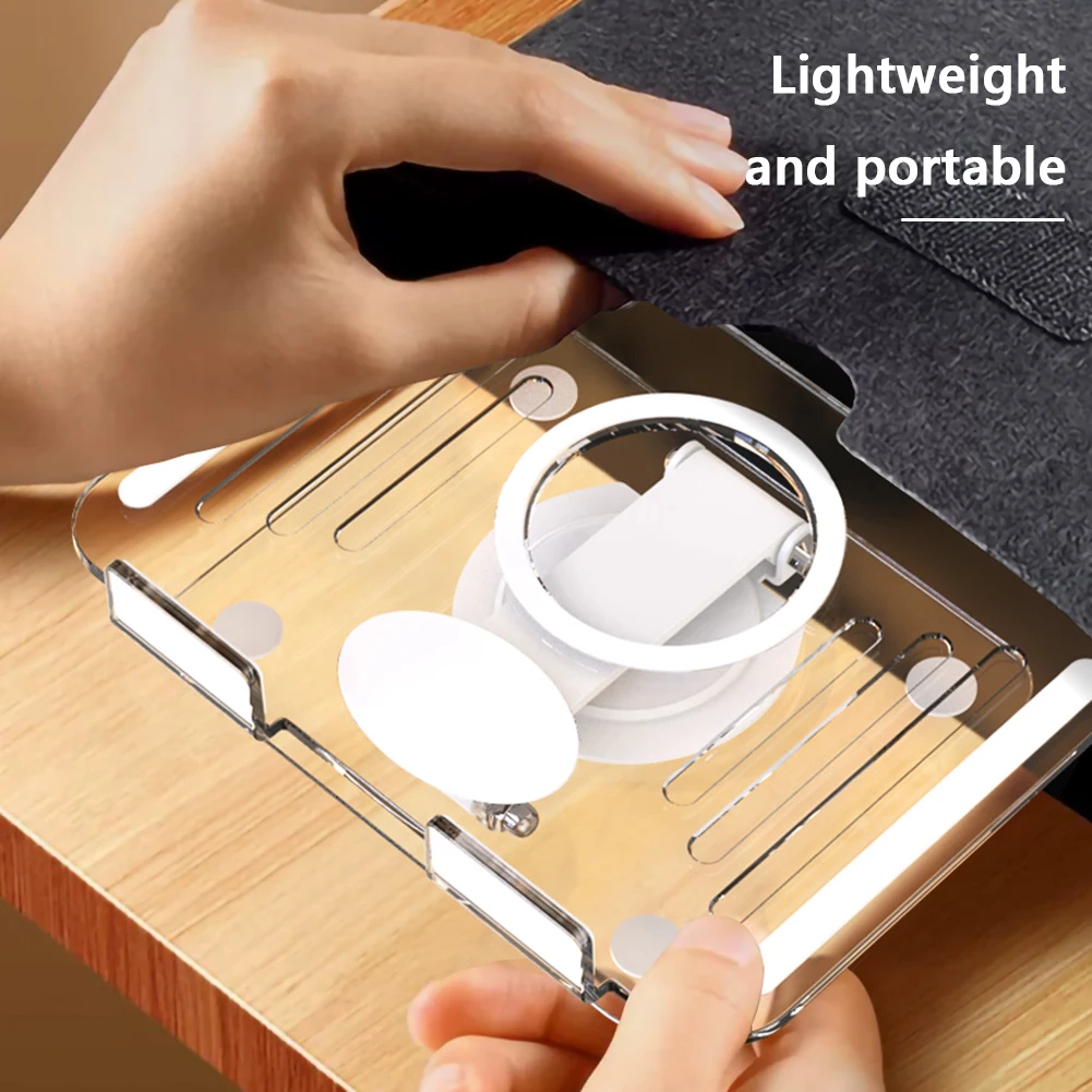 Staffa per telefono cellulare in acrilico pieghevole regolabile per iPad Pro 11 12,9 pollici/iPad 10,9 pollici per Samsung Xiaomi Huawei fino a 13 pollici