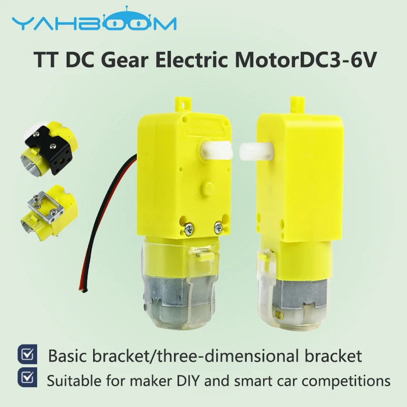 TT DC Gear Electric Motor DC3-6V High-quality Carbon Brushes XH2.54 Terminal For Arduino DIY Smart Robot Kit Chassis Car