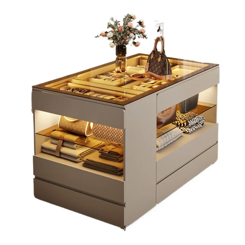 

Open cloakroom Nakajima, master bedroom movable chest, room jewelry bag storage jewelry display cabinet