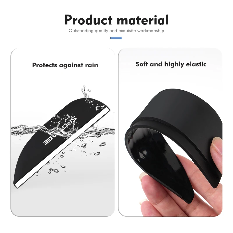 Car Mirror Rain Cover Auto PVC Waterproof Rearview Mirror Rain Brow For KIA Sportage Rio Ceed Niro Soul Stonic Proceed Sorento view 4
