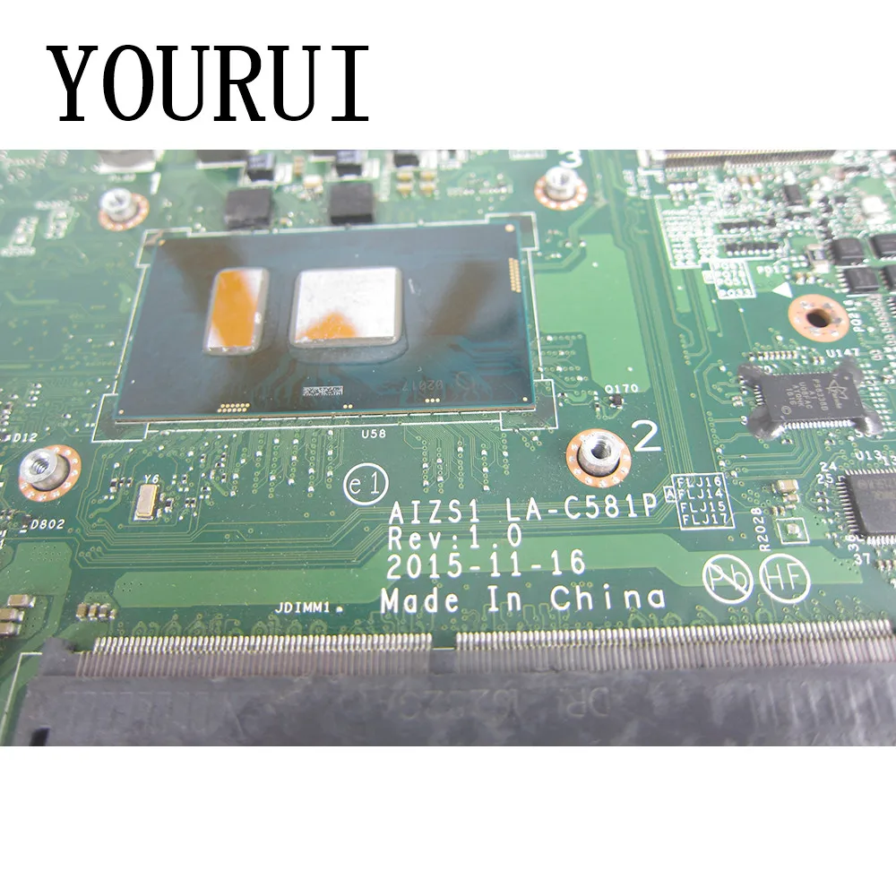 Aizs1 LA-C581P für Lenovo Yoga 260 Laptop Motherboard mit I5-6300U/I7-6500U CPU Mainboard