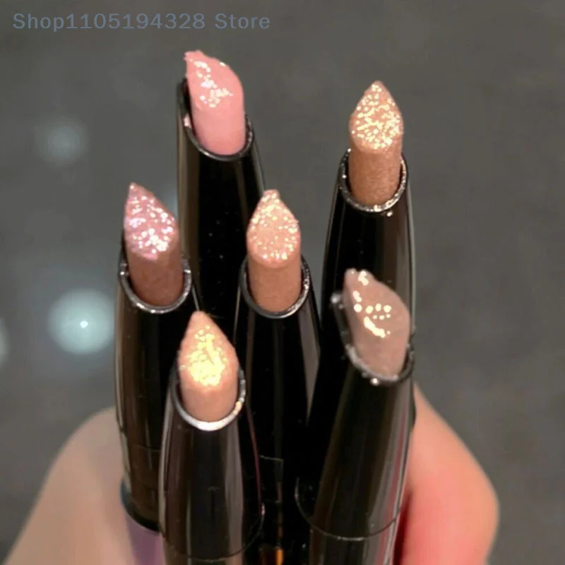 [YA]HERORANGE パールアイシャドウスティックペンシル グリッターアイシャドウメイクアップ 防水 シマーシルクワームライナーペン コスメティックメイクアップ