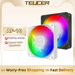 TEUCER AF-10 PC Case Fan 120mm 5V ARGB Cyclic Mirror Light Effect For Desktop Computer Cooler 360mm Water Cooled Radiators Fan