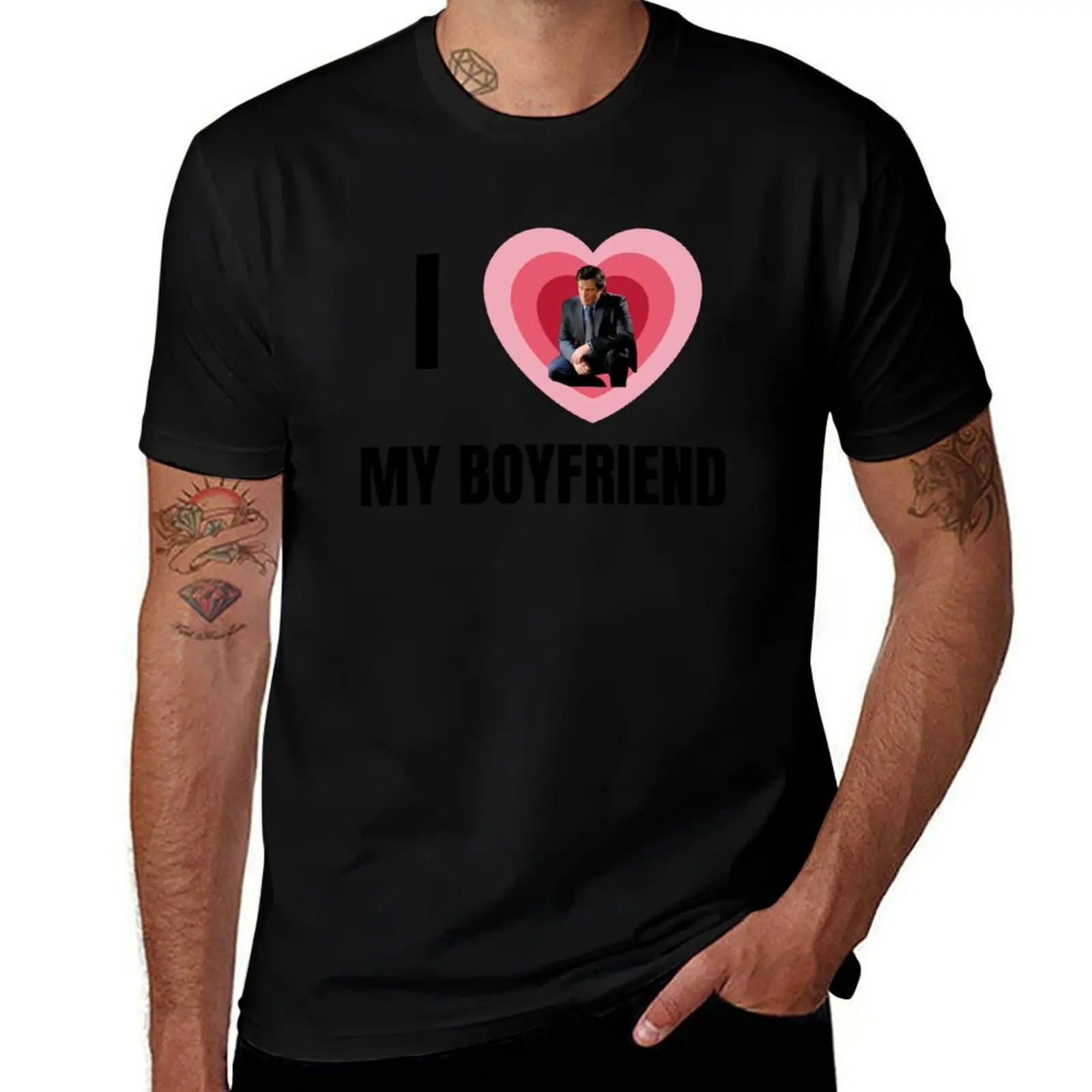 I HEART MY BOYFRIEND MARK HOFFMAN DESIGN T-Shirt Big Size Loose Fit Tee Shirt