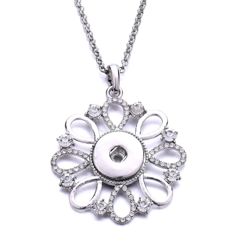 

sublimation button flower necklaces pendants necklace pendant consumable 20pcs/lot