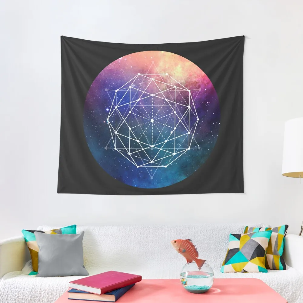 

SACRED GEOMETRY - COSMIC DECAGON, FOR INTELLIGENT, SCIENCE-MINDED INDIVIDUALS LIKE YOURSELF Tapestry