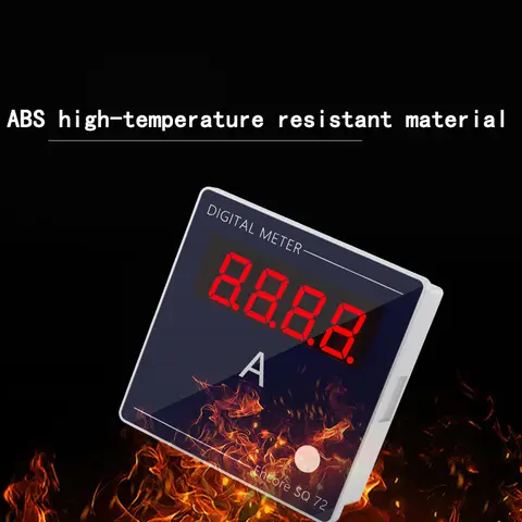 AC 사각형 디지털 디스플레이 전압계 단상 AC220V 패널 설치는 6L2/99T1/SQ72/SQ96 크기 AC 전압계를 대체합니다.