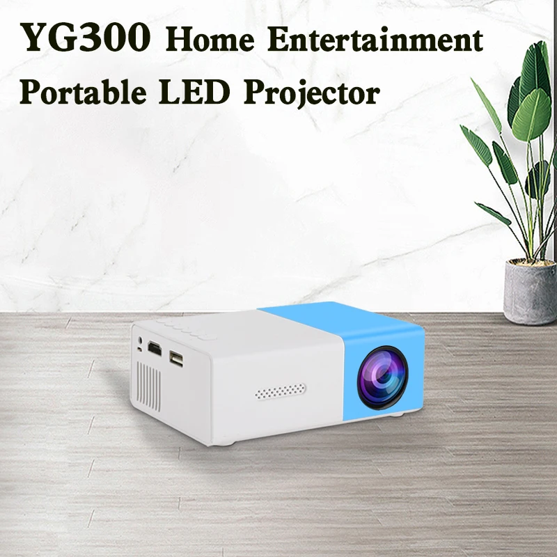 مكبر صوت مدمج YG300، يدعم 1080 بكسل عالي الوضوح، جهاز عرض LED منزلي صغير محمول للترفيه #1