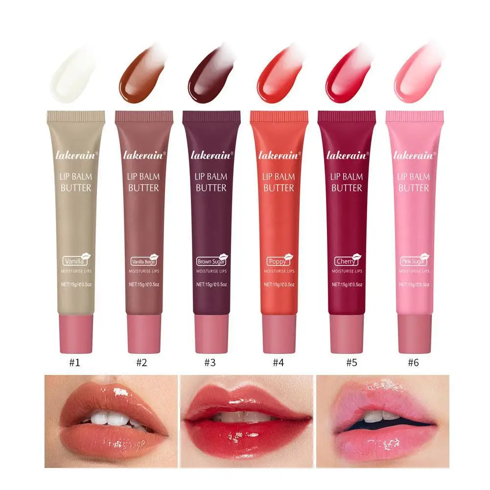 Butter Lip Balm Deep Moisturizing for Smoothing Lines Nourishing Lip Butter Balm for Daily Lip Care Makeup 1pcs