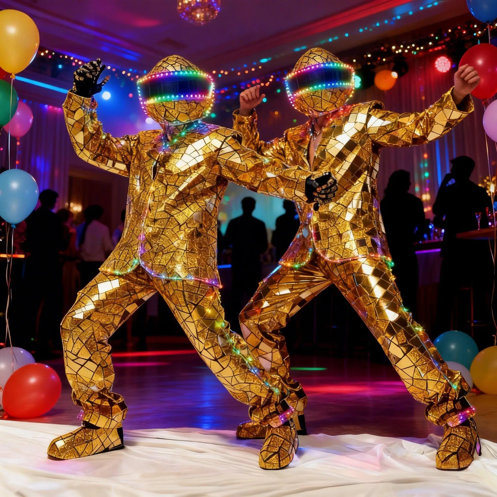 

Мужской футуристический костюм из металлической зеркальной пленки с LED-подсветкой для сцены, диджеев, танцев, научно-фантастических косплеев и выступлений