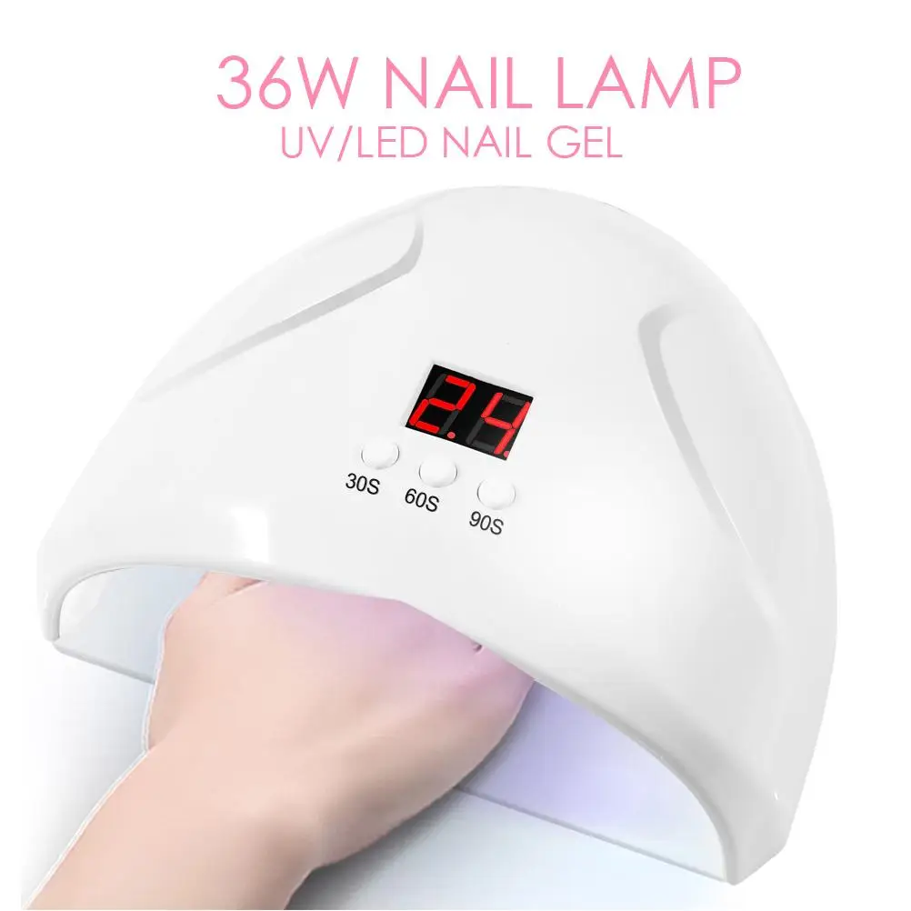 Strumenti per nail art Accessori Essiccatore per smalto Macchina per polimerizzare il gel Lampada per griglia leggera per manicure