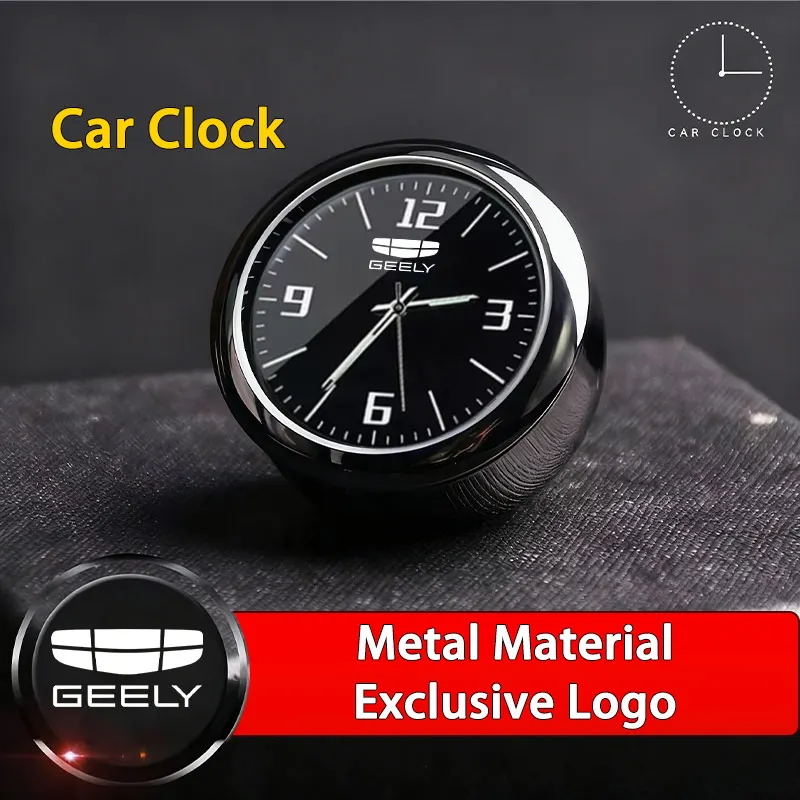 Car Clock Luminous Min Digital Watch Mechanics Quartz Clocks Car Clock Air Clip For Geely geometry C Emgrand Gc6 Gx3 Ec7 Coolray