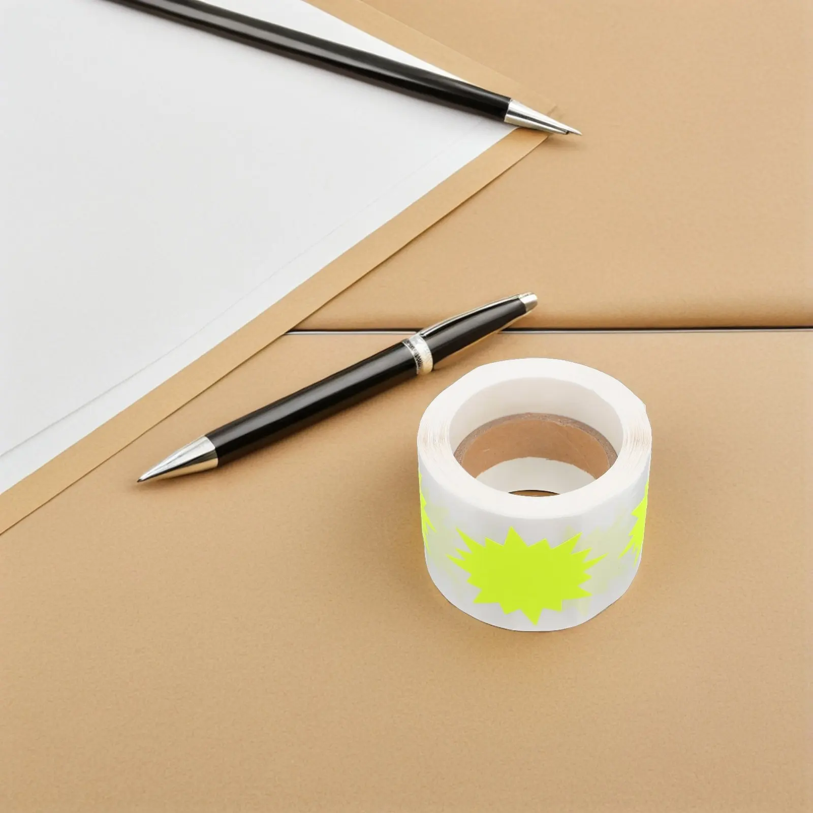 

200Pcs Fluorescent Burst Shape Price Tags 2 Inch Self-Adhesive Blank Writable Sale Signs for Retail Store Garage Yard Sale Shop