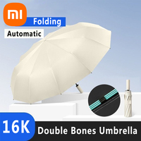 Xiaomi 16k Double Bones Large Umbrella Windproof Umbrellas Automatic Triple Folding Strong Luxury Sun Rain Umbrella Business