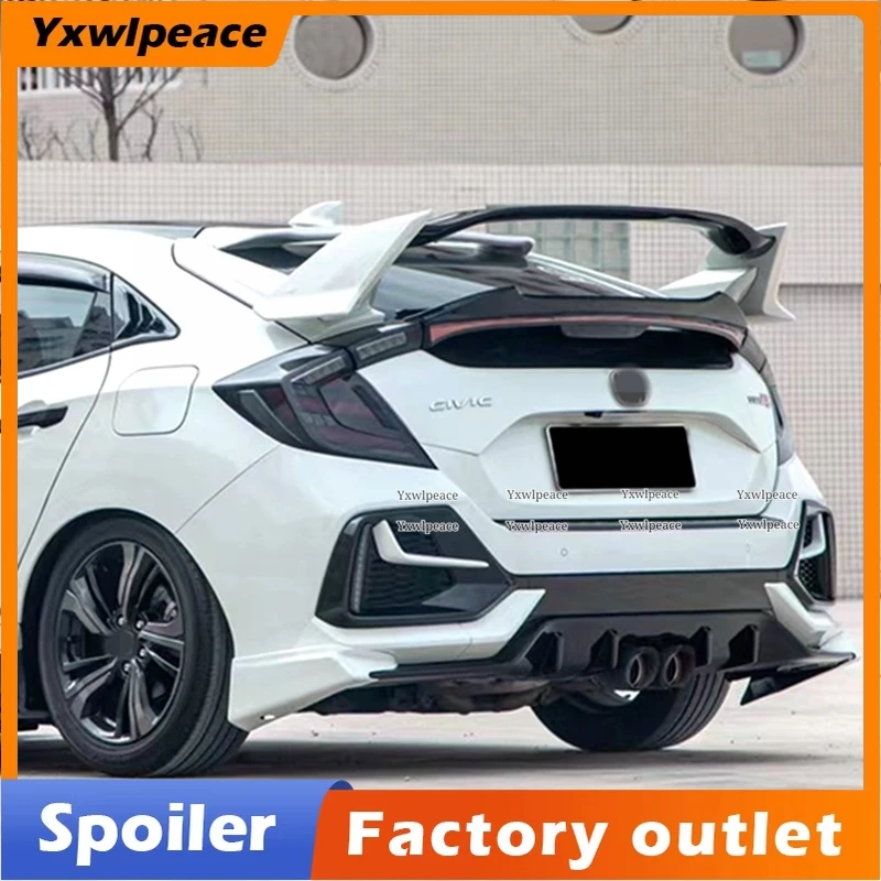 

Type-R Style Rear Trunk Lip Spoiler Car Accessories For Honda Civic 2016 2017 2018 2019 2020 10th Gen FK7 Hatchback