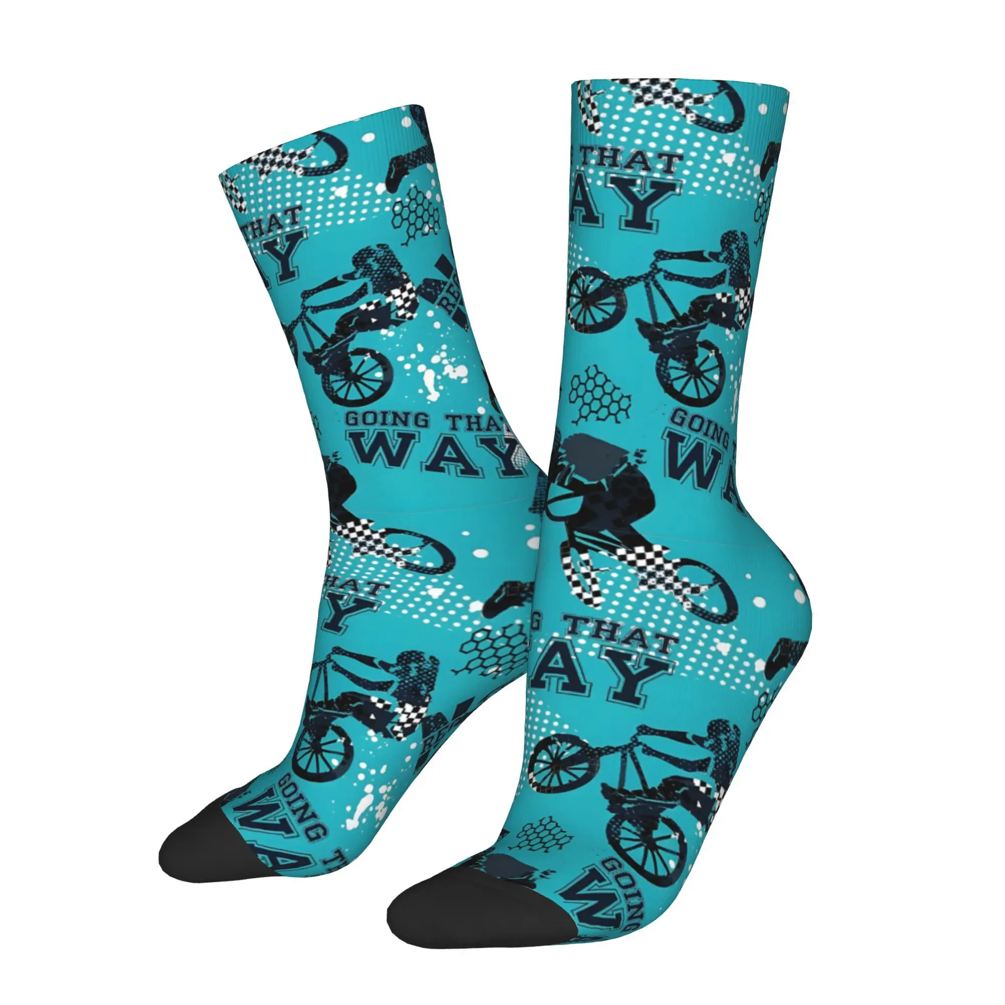 

MTB Bike Men Socks Cycling Novelty Spring Summer Autumn Winter Stockings