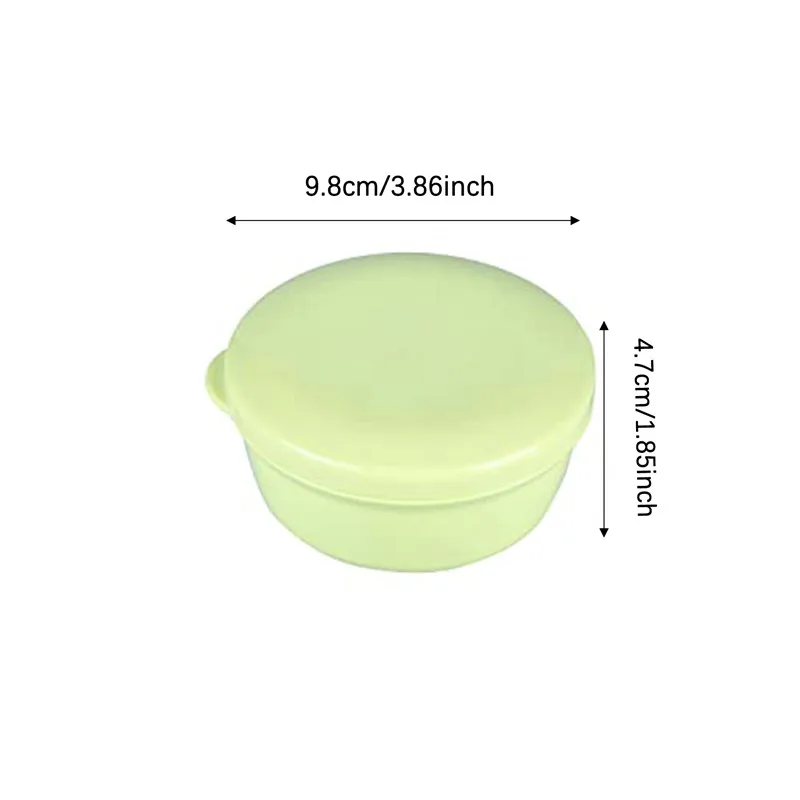 Plastic Soap Container Soap Bar Holder Travel Case Portable Round Soap Dishes with Lid Leak-Proof Soap Box for Shampoo Bar