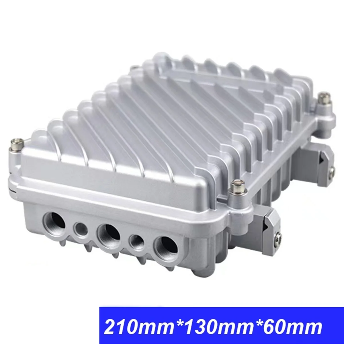 Long Range Wireless AP Bridge Amplifier IP66 Waterproof Box Cast Aluminum Metal Housing for Communication Base Station