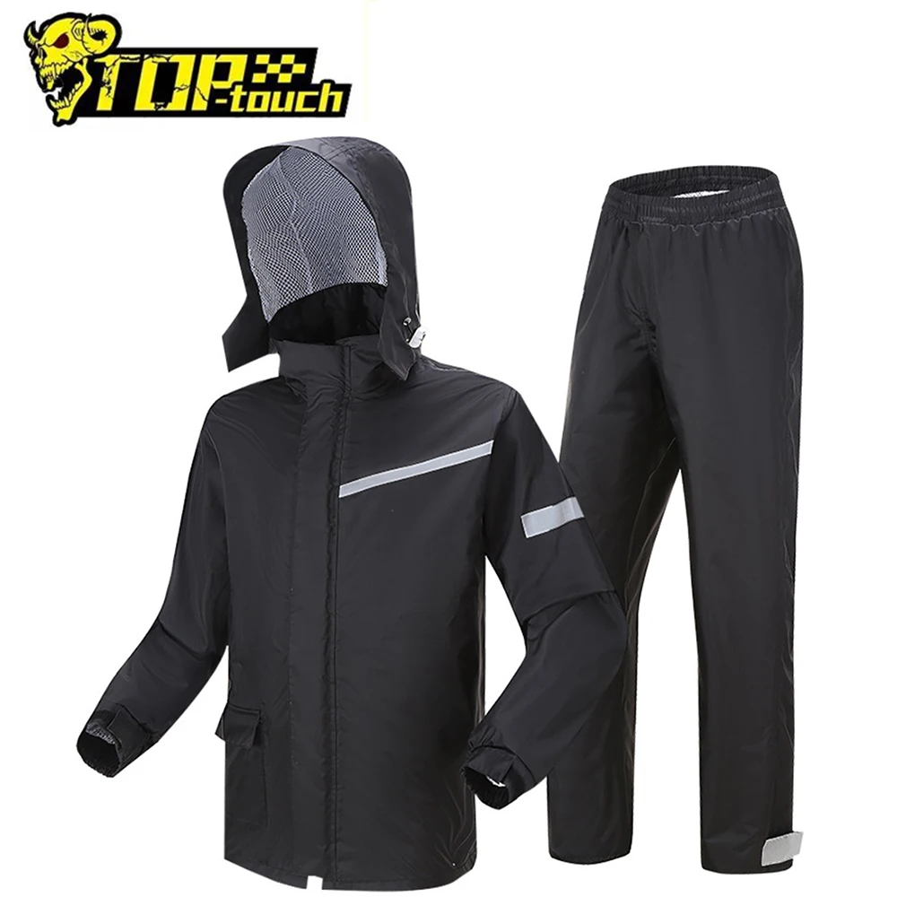 

Breathable And Comfortable Waterproof Motorcycle Raincoat Split Reflective Raincoat Windproof Cold Protection Raincoats