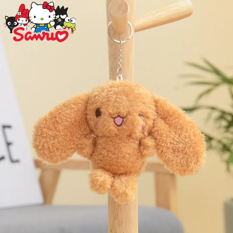 1Pc Sanrio Cinnamobol Cute Japanese Puppy Pendant Toy Bunny Doll Keychain Bag Cartoon Animal Hanging Doll Backpack Decoration