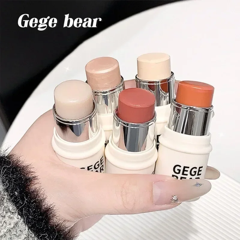 Evidenziatore idratante a luce d'acqua trasparente Stick Champagne Pasta ad alta lucentezza Viso e corpo Schiarente Trucco naturale Bronzer Blush