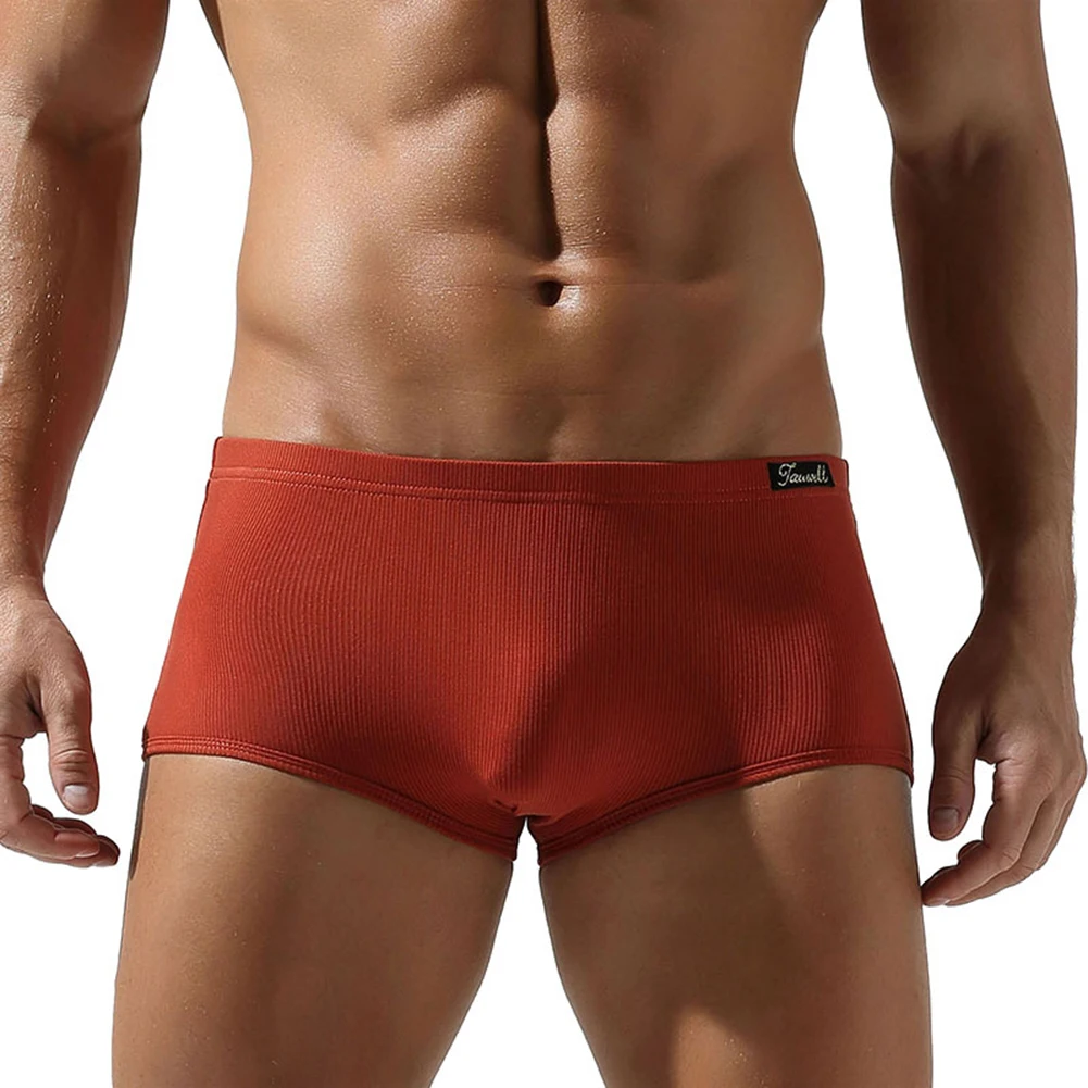 

Men's Boxer Briefs Ultra-Thin Underwear For Hot Man Pouch Panties Solid Color Soft Shorts Breathable Underpants Elastic Lingerie