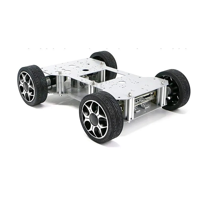 Samochód robotyczny 4WD z metalową podwoziem Ackerman o udźwigu 10 kg, silnik GMR lub Hall, czołg RC dla Arduino, dla Raspberry, programowalny zestaw robota.