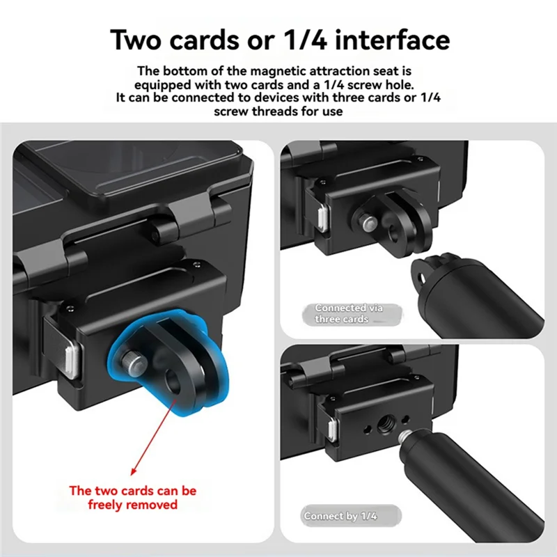 【Electronic-Accessories】Waterproof Case 80M Underwater Protection Magnetic Quick Diving Housing For DJI Action 5 Pro 4 3 Action